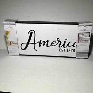 Huntington Home Summer Mantel Box Sign Two-Sided—America, Home Sweet Home‎